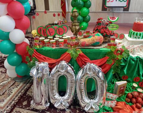 برگزاری جشن ۱۰۰ در کلاس دوم سرکار خانم امینی-دی ماه 1400