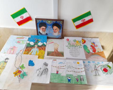 برپایی نمایشگاه نقاشی به مناسبت دهه مبارک فجر-بهمن ماه1400